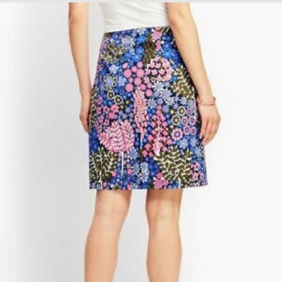 Talbots Botanical A Line Skirt - Picture 3 of 9